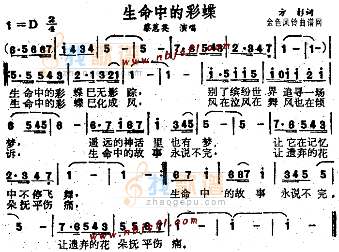 生命中的彩蝶