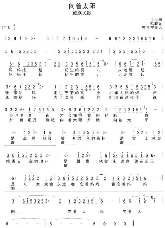 向着太阳
