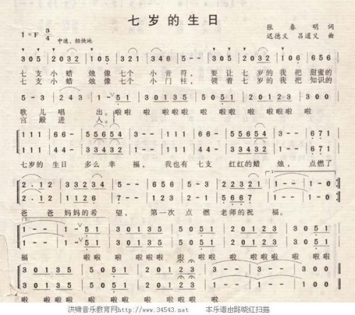七岁的生日