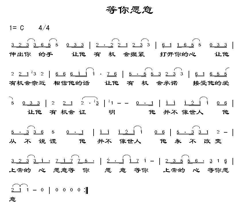 等你愿意