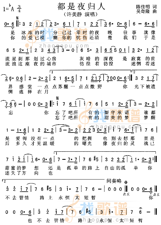 都是夜归人