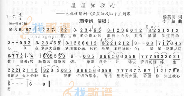 星星知我心