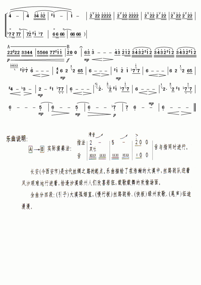 大漠(笛子独奏)