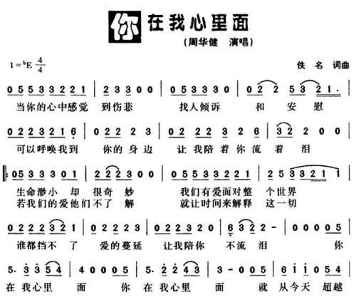 你在我心里面