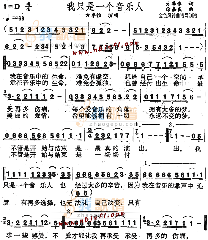 我只是一个音乐人