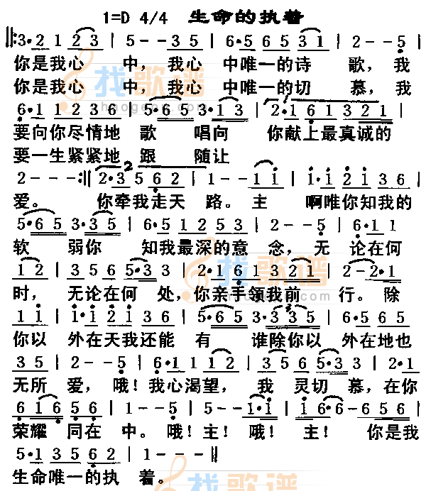生命的执着