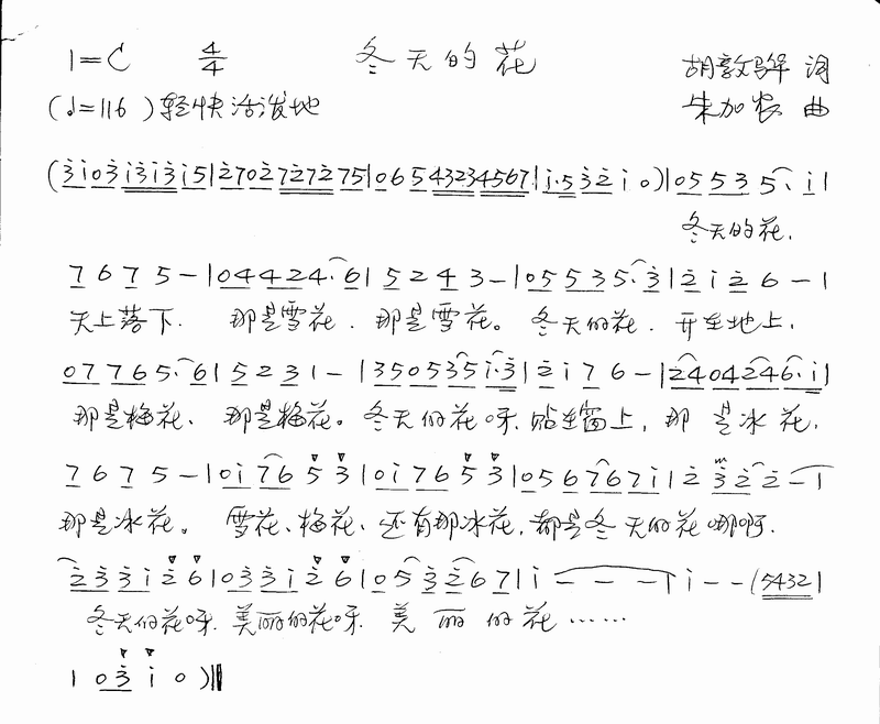 冬天的花