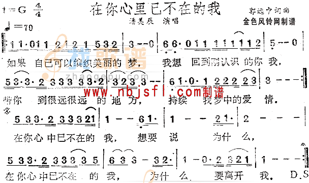 在你心里已不在的我
