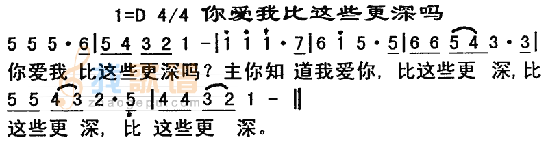 你爱我比这些更深吗
