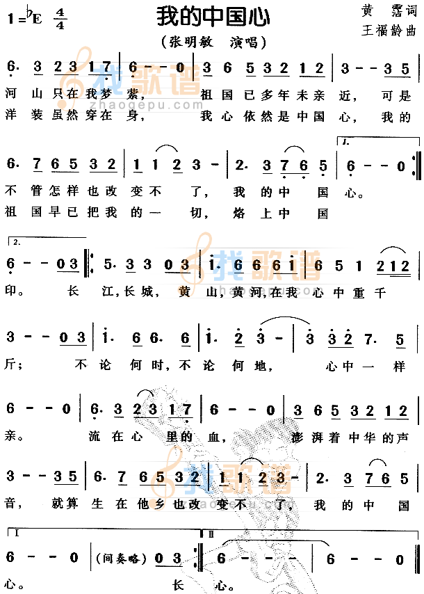 我的中国心