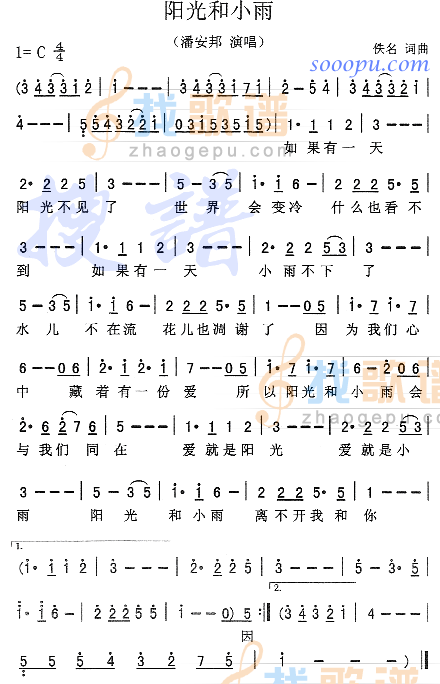 阳光和小雨