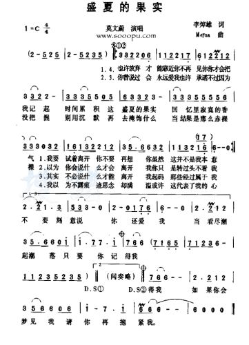 盛夏的果实