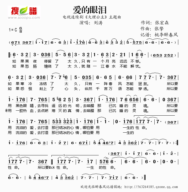 爱的眼泪(大理公主主题曲)