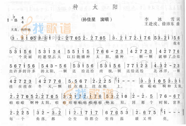 种太阳