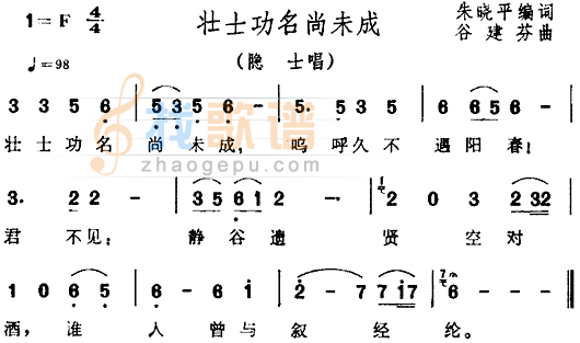 壮士功名尚未成（三国演义插曲）