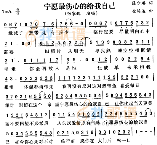 宁愿最伤心的给我自己