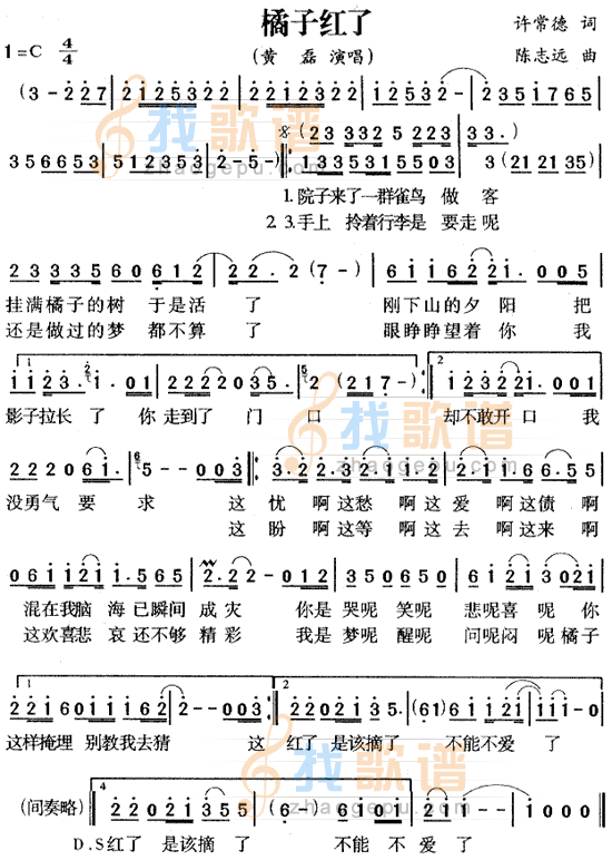 橘子红了