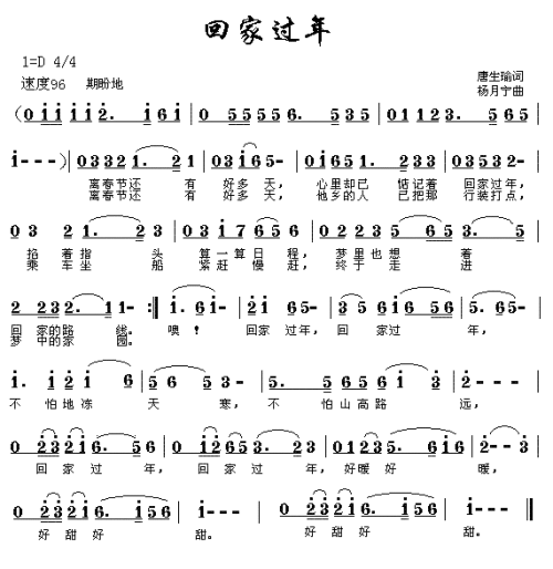回家过年
