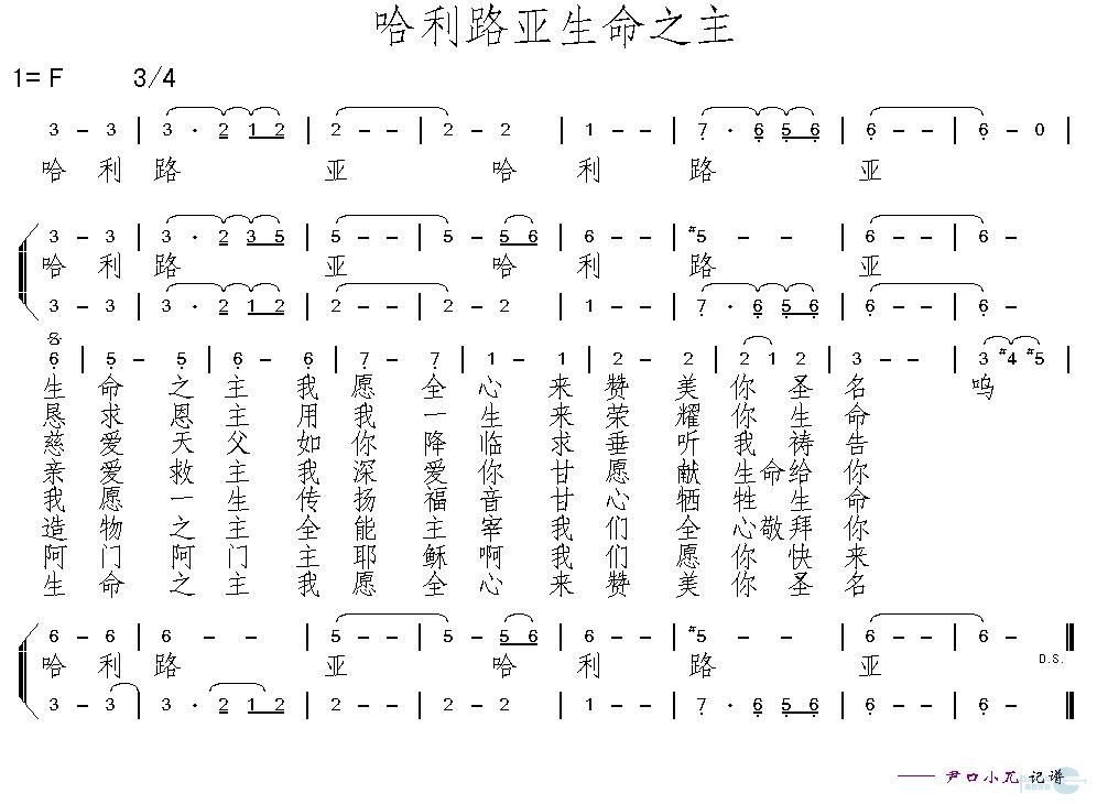 哈利路亚生命之主