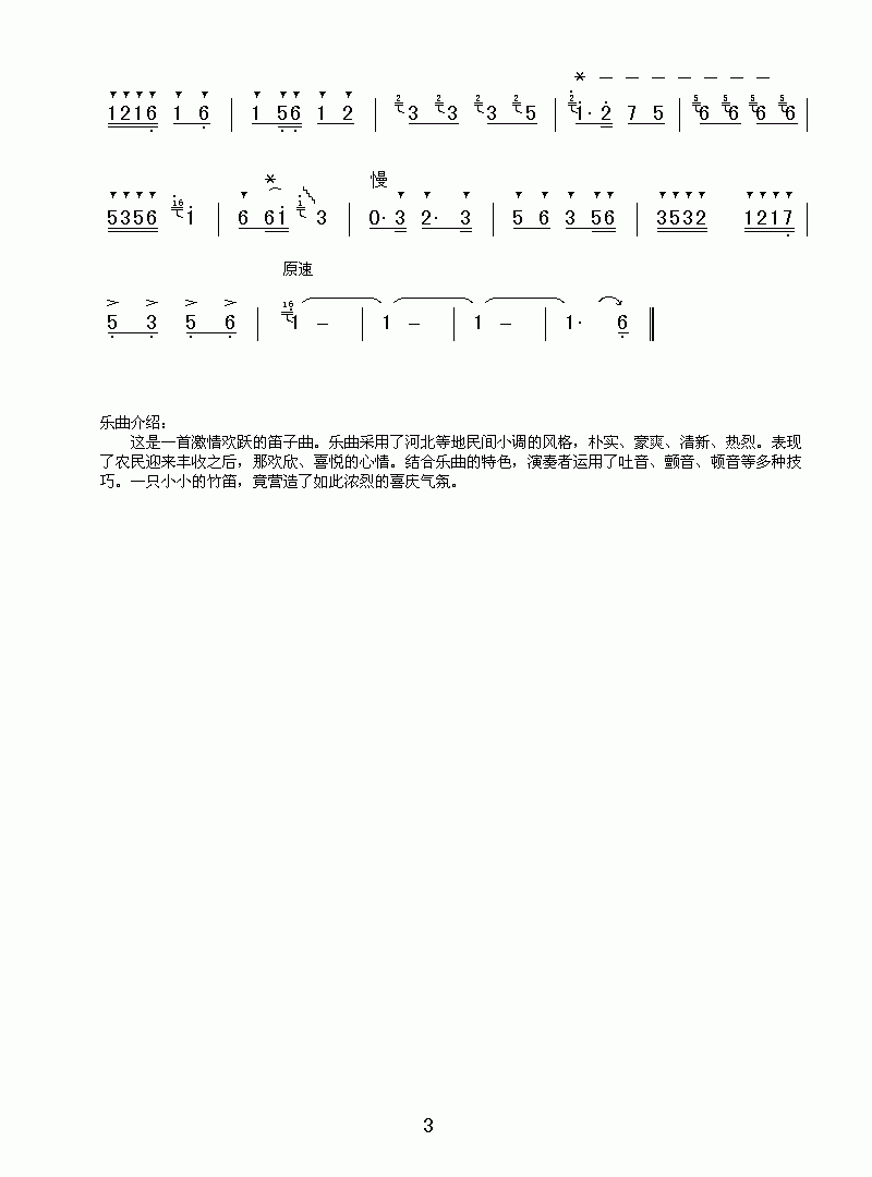 喜庆(笛子独奏)