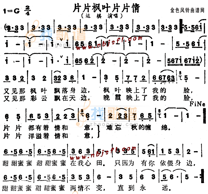片片枫叶片片情
