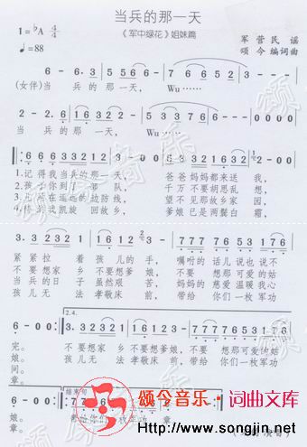 当兵的那一天（军中绿花姐妹篇）