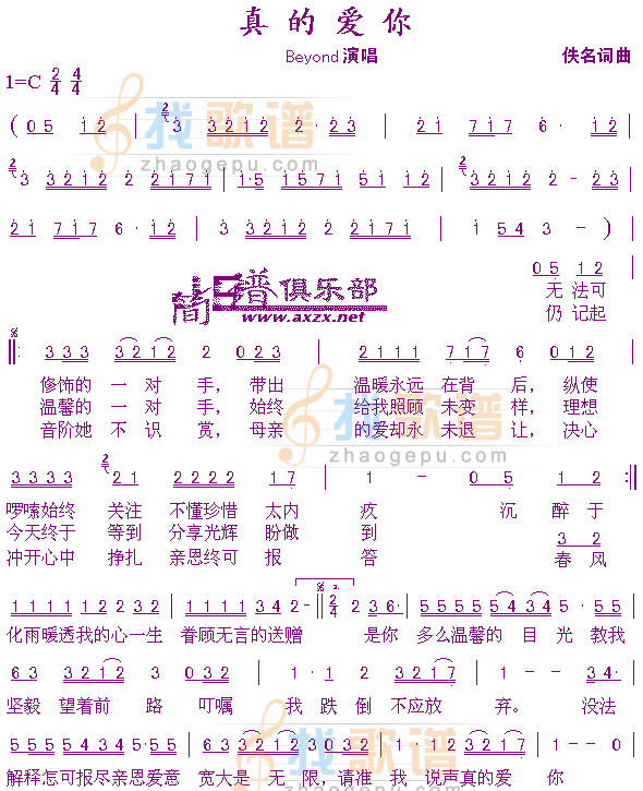 真的爱你