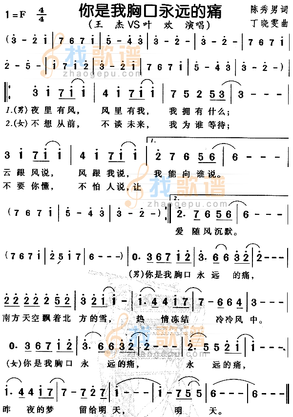 你是我胸口永远的痛