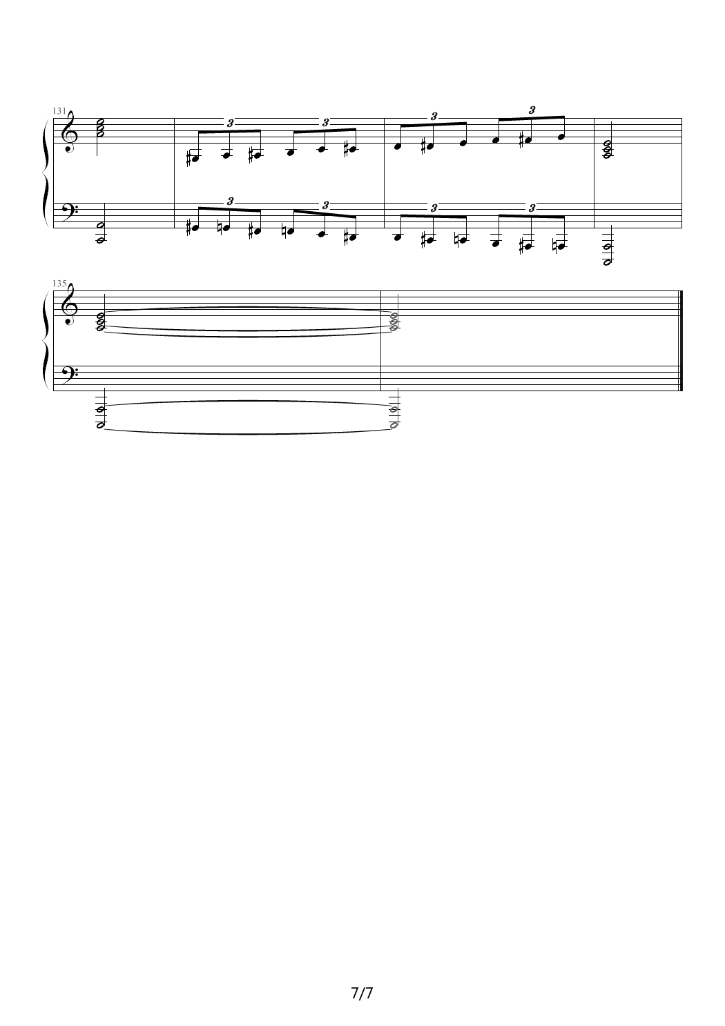 “狼兔”练习曲 C调