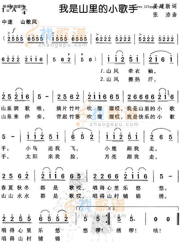 我是山里的小歌手