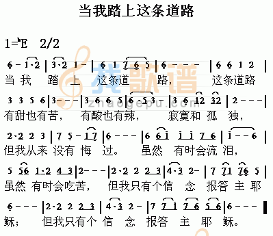 当我踏上这条道路