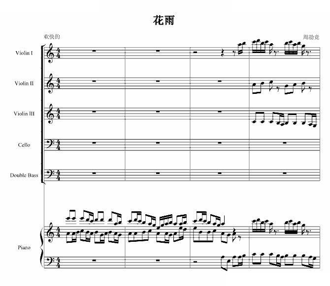 花雨（弦乐重奏）