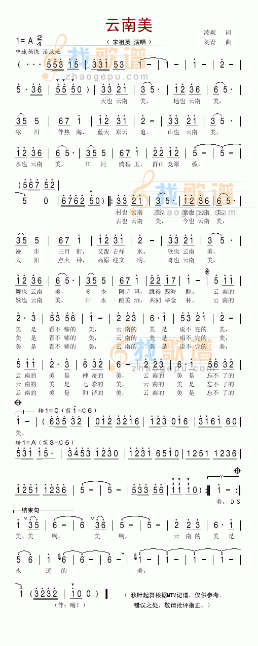 云南美
