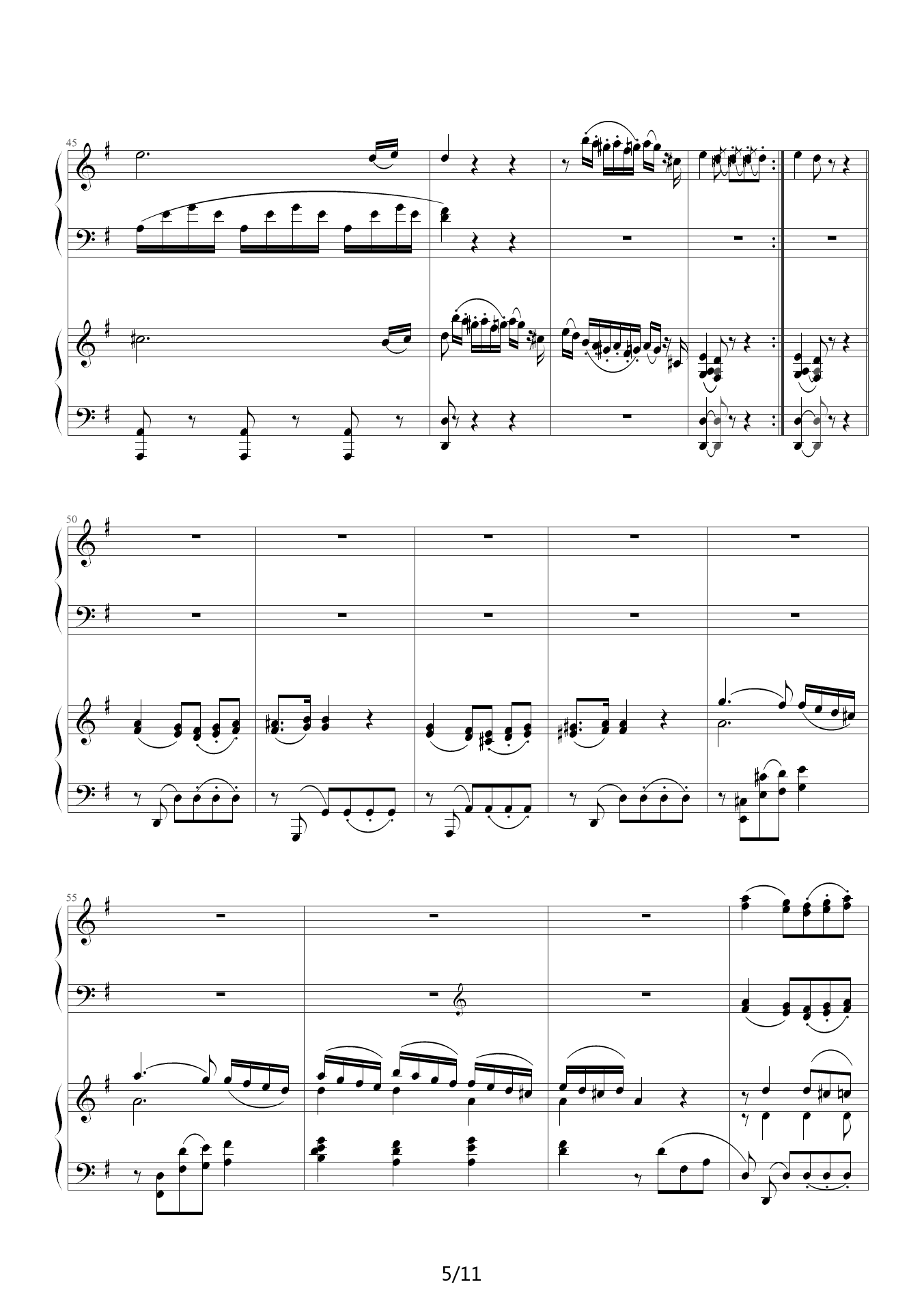 莫扎特D大调双钢琴奏鸣曲K448第二乐章