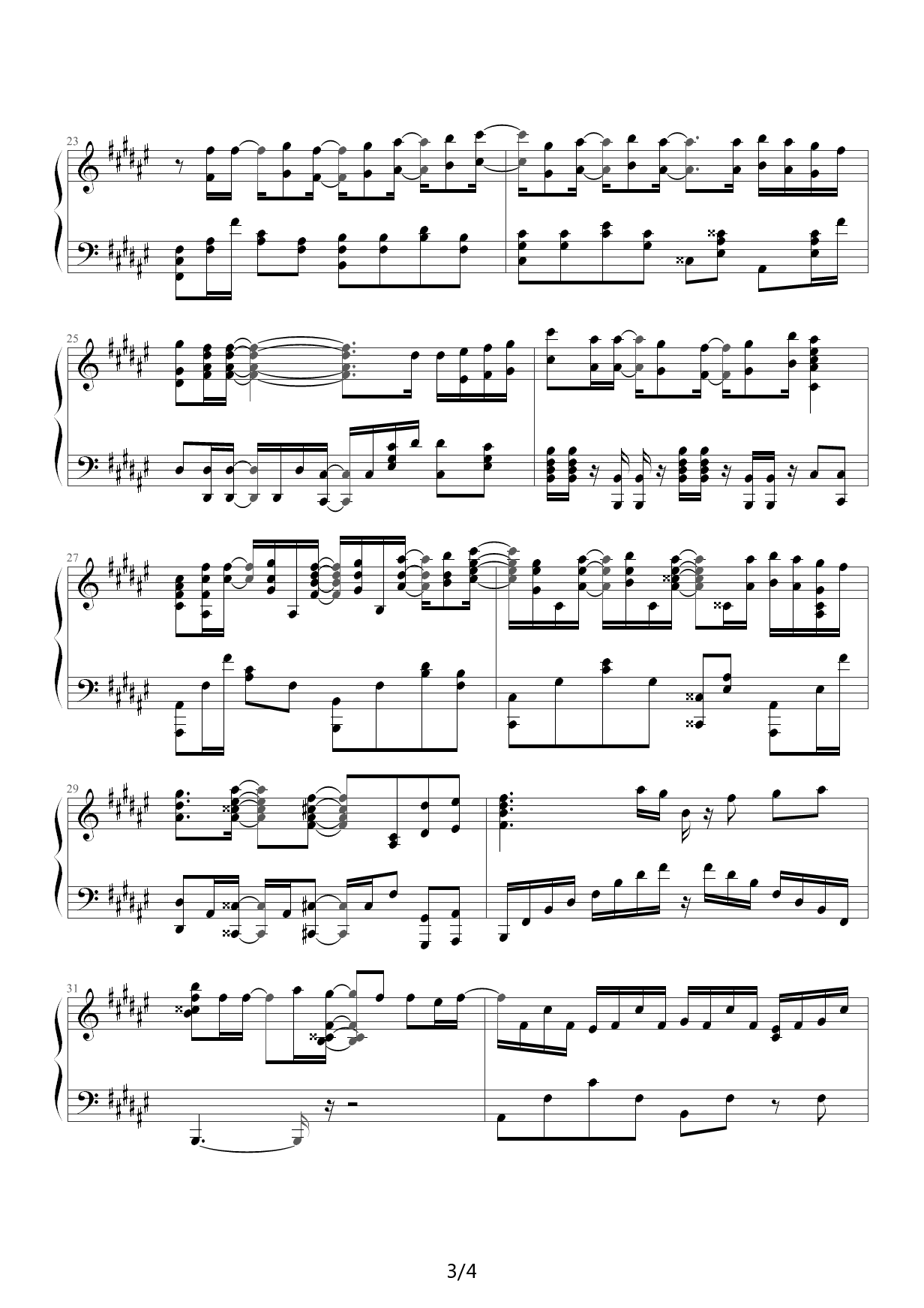 hyouka yasashisa no riyuu （冰果OP，钢琴版） 降G调