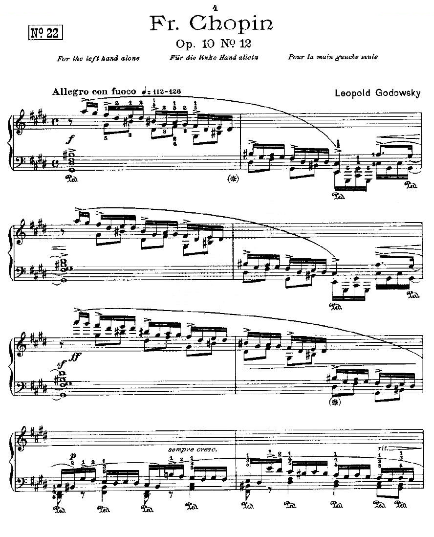 肖邦练习曲Fr.Chopin Op.10 No12