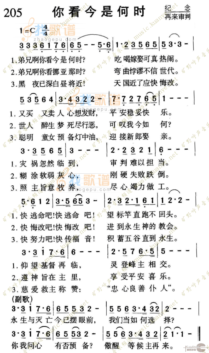 205你看今是何时