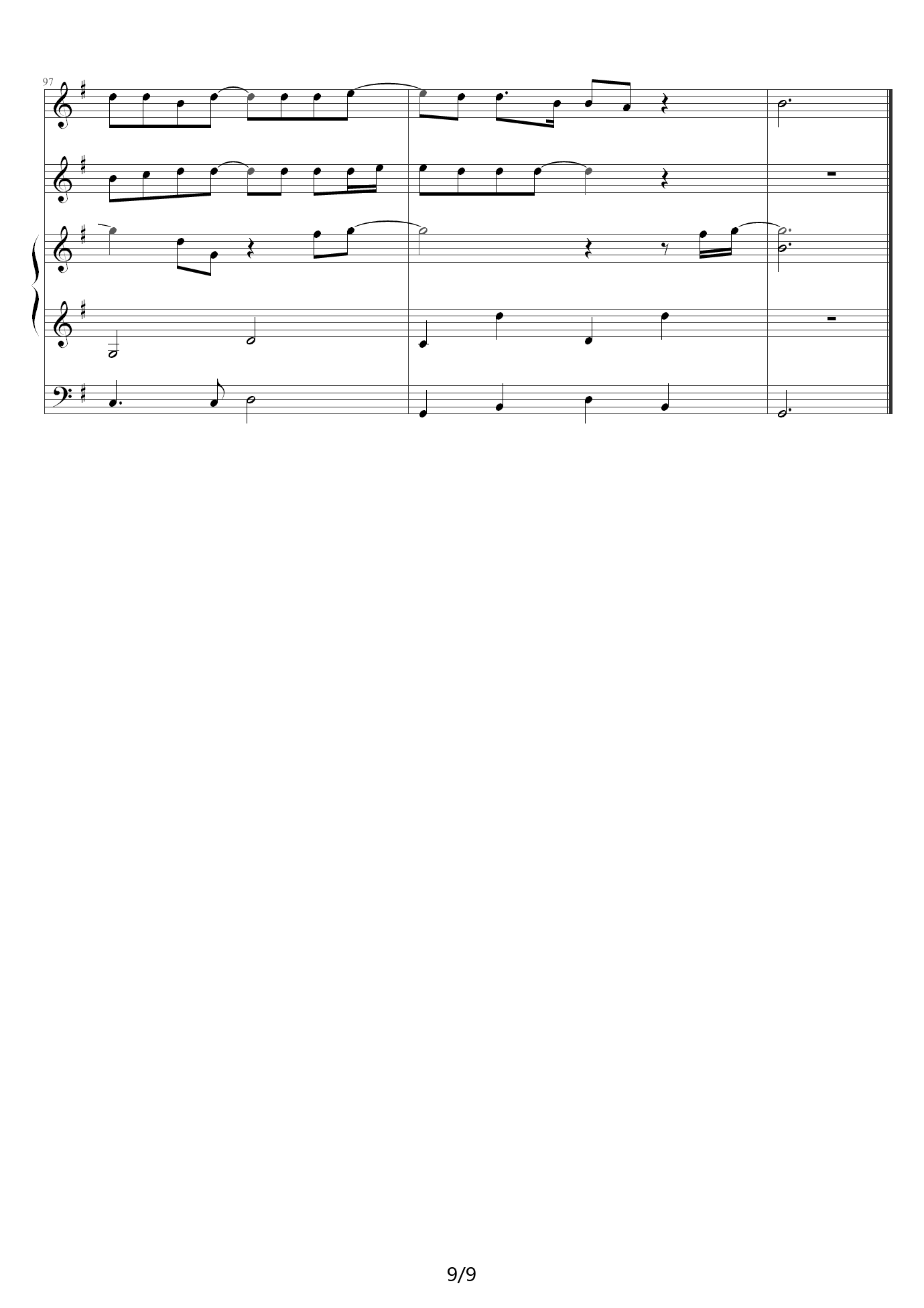 When you say nothing at all （三手联弹）  G调