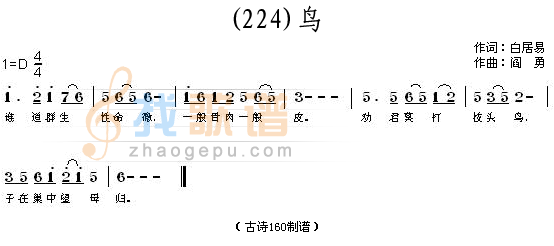 鸟 (唐)白居易