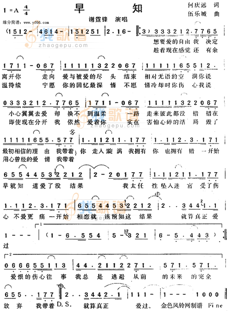 早知