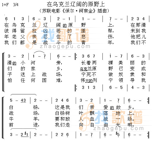 在乌克兰辽阔的原野上