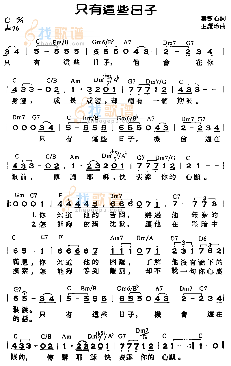 只有这些日子 