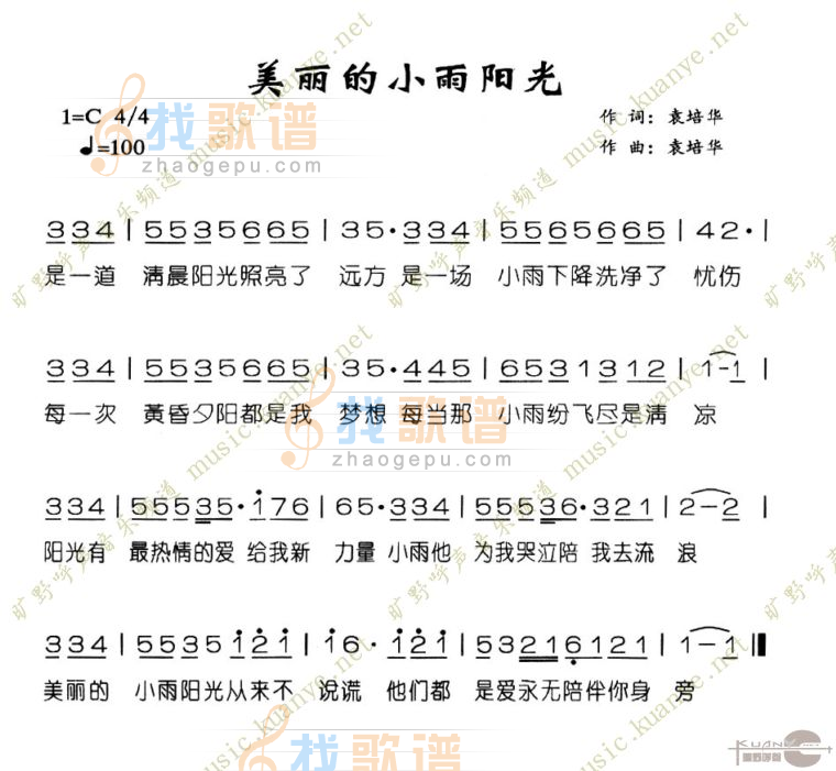 美丽的小雨阳光