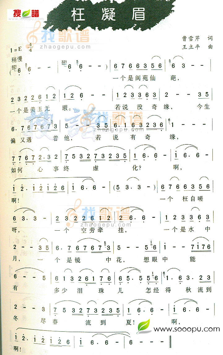 枉凝眉