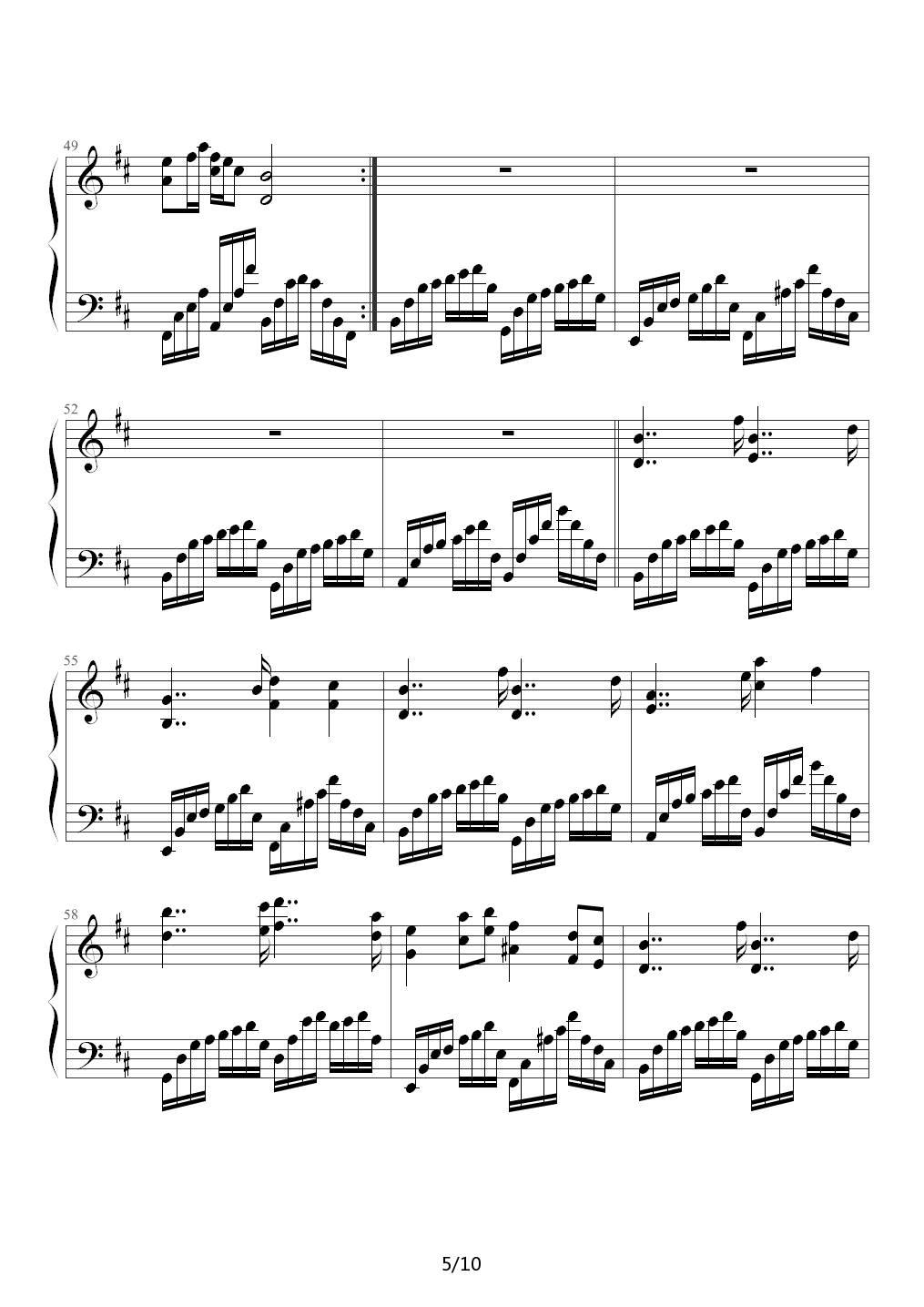 青海民歌主题变奏曲 D调