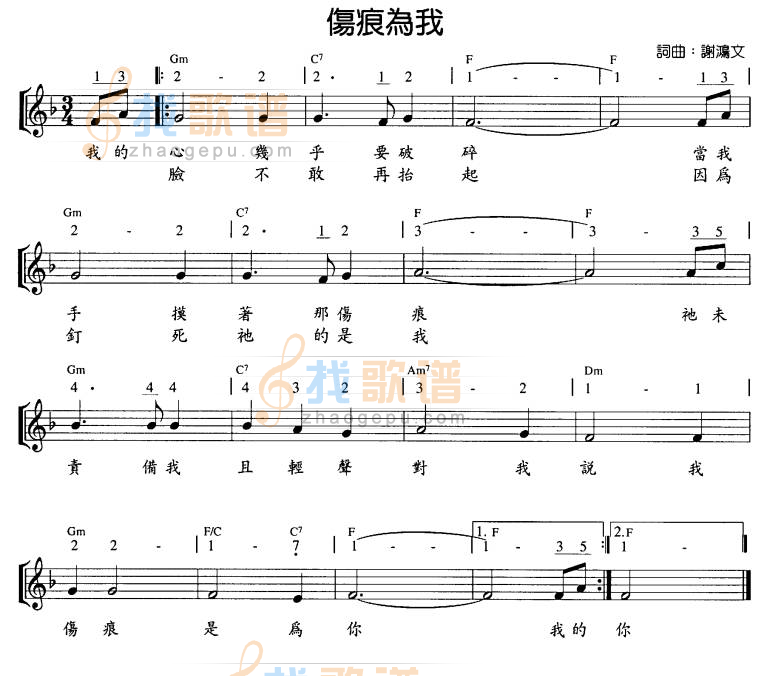 伤痕为我