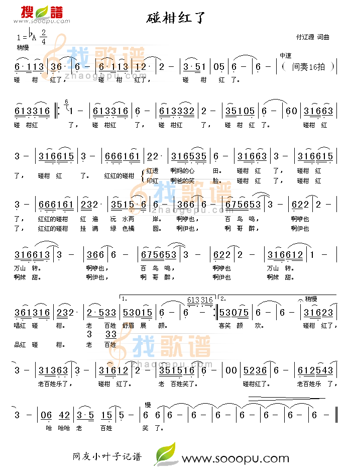 碰柑红了
