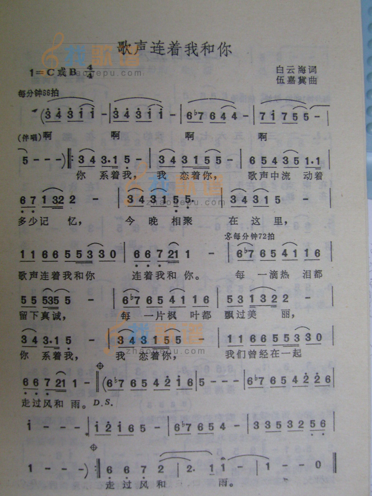 歌声连着我和你