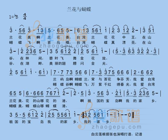 兰花与蝴蝶