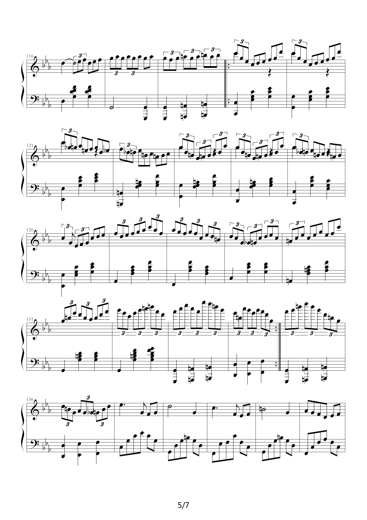 #15 Waltz - Mew 梦幻圆舞曲 降E调